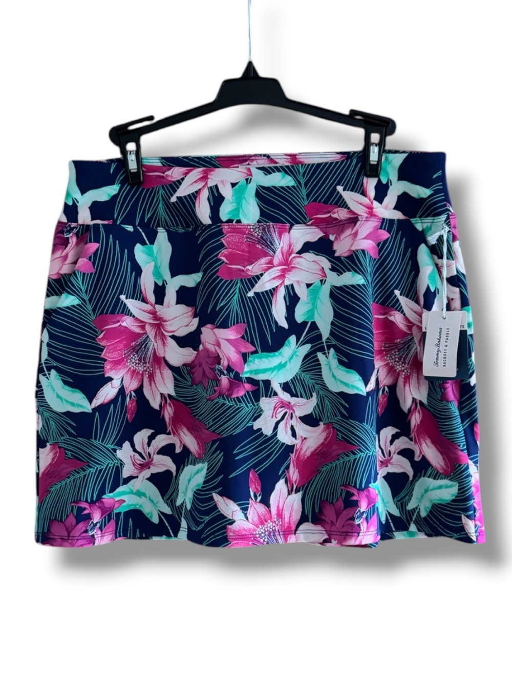 Tommy Bahama Floral Navy A-Line Skirt Inbuilt Navy Shorts